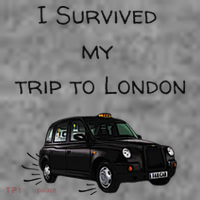 I Survived My Trip To London I Love Ldn London Black Cab Toddler Hoodie thumb 2