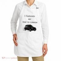 I Survived My Trip To London I Love Ldn London Black Cab Apron thumb 2