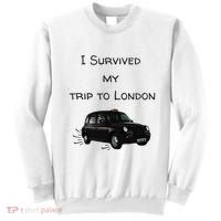 I Survived My Trip To London I Love Ldn London Black Cab Sweatshirt thumb 0
