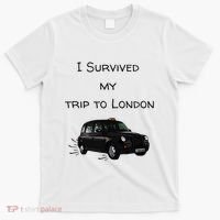 I Survived My Trip To London I Love Ldn London Black Cab T-Shirt thumb 0