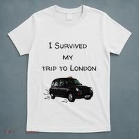 I Survived My Trip To London I Love Ldn London Black Cab T-Shirt thumb 5