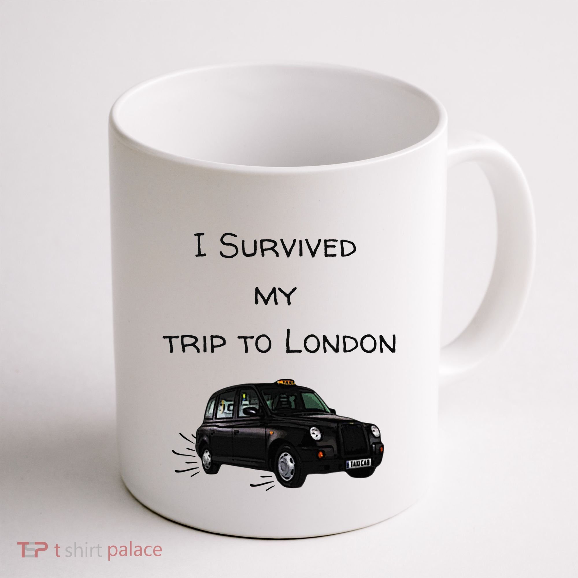 I Survived My Trip To London I Love Ldn London Black Cab Coffee Mug