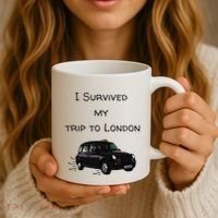 I Survived My Trip To London I Love Ldn London Black Cab Coffee Mug thumb 3