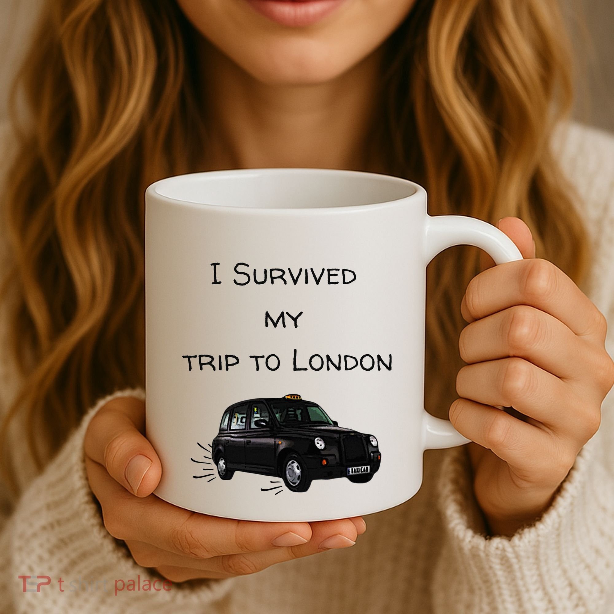 I Survived My Trip To London I Love Ldn London Black Cab Coffee Mug