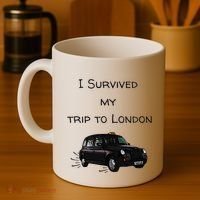 I Survived My Trip To London I Love Ldn London Black Cab Coffee Mug thumb 4