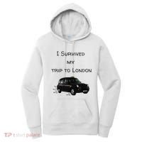 I Survived My Trip To London I Love Ldn London Black Cab Women's Hoodie thumb 0