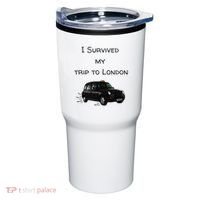 I Survived My Trip To London I Love Ldn London Black Cab Tumbler thumb 0