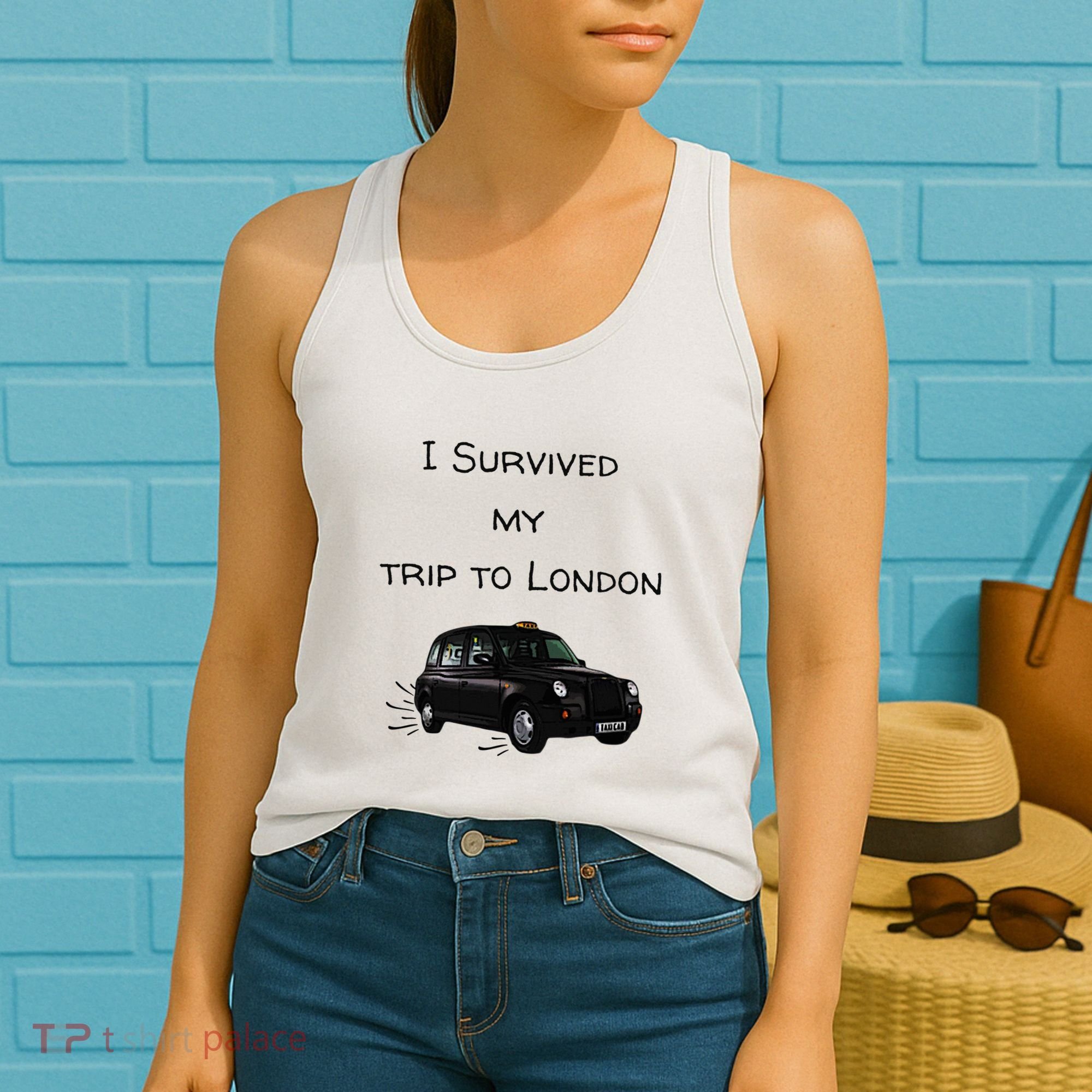 I Survived My Trip To London I Love Ldn London Black Cab Women's Tank Top