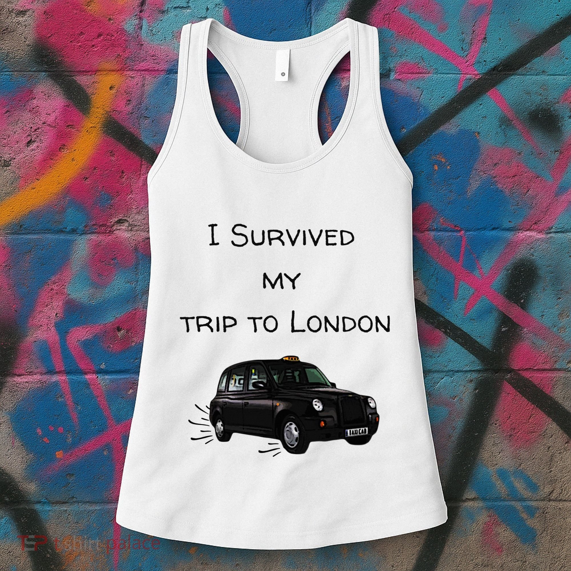 I Survived My Trip To London I Love Ldn London Black Cab Women's Tank Top