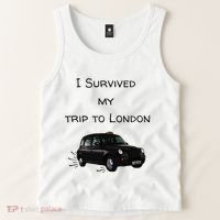 I Survived My Trip To London I Love Ldn London Black Cab Tank Top thumb 2
