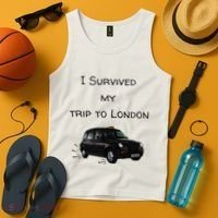 I Survived My Trip To London I Love Ldn London Black Cab Tank Top thumb 4
