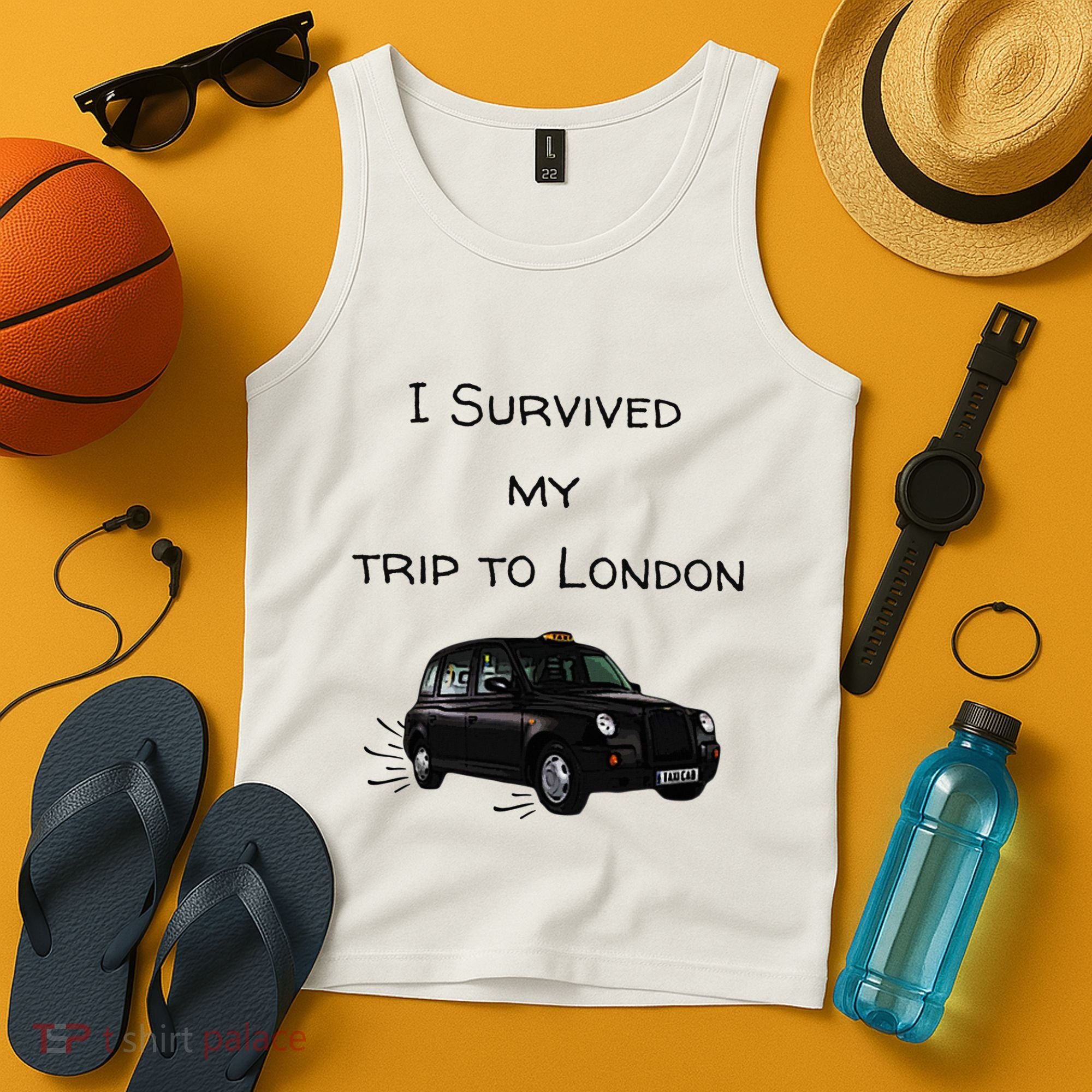 I Survived My Trip To London I Love Ldn London Black Cab Tank Top