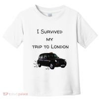 I Survived My Trip To London I Love Ldn London Black Cab Toddler T-Shirt thumb 0