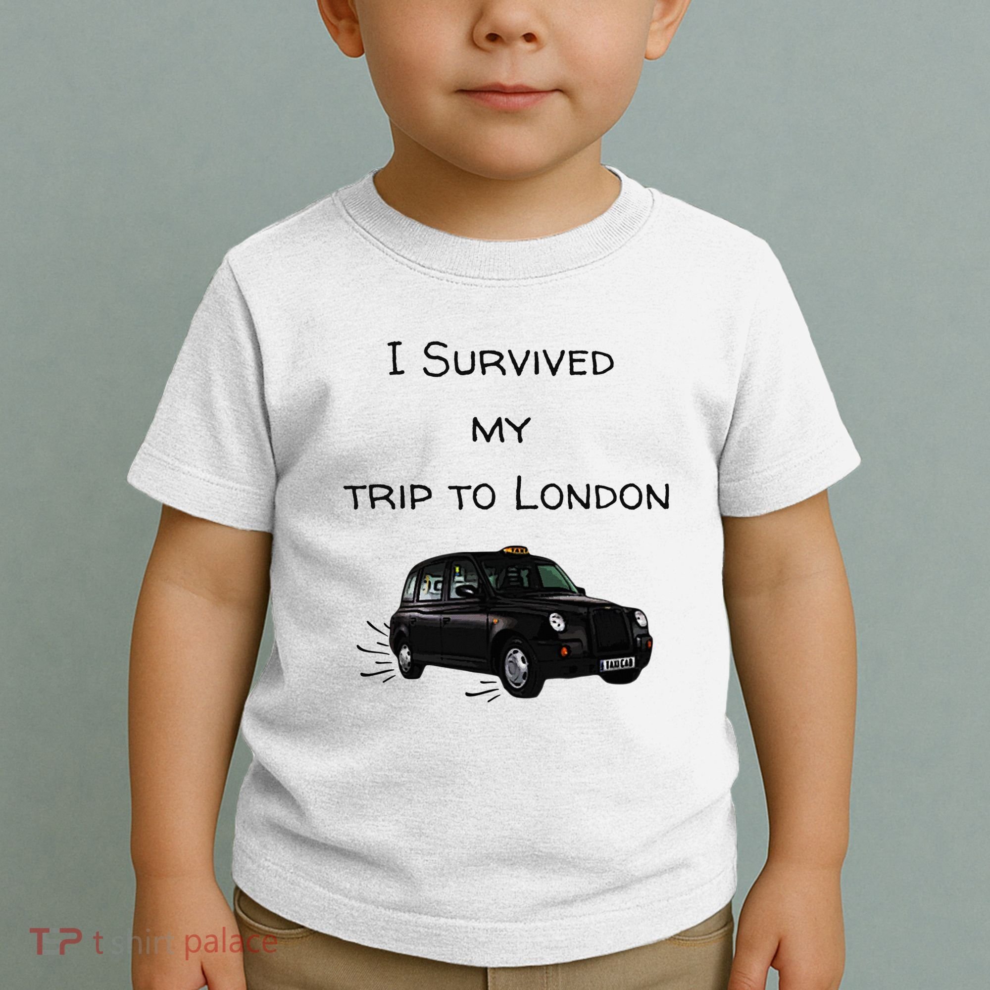 I Survived My Trip To London I Love Ldn London Black Cab Toddler T-Shirt