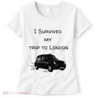 I Survived My Trip To London I Love Ldn London Black Cab Women's T-Shirt thumb 0
