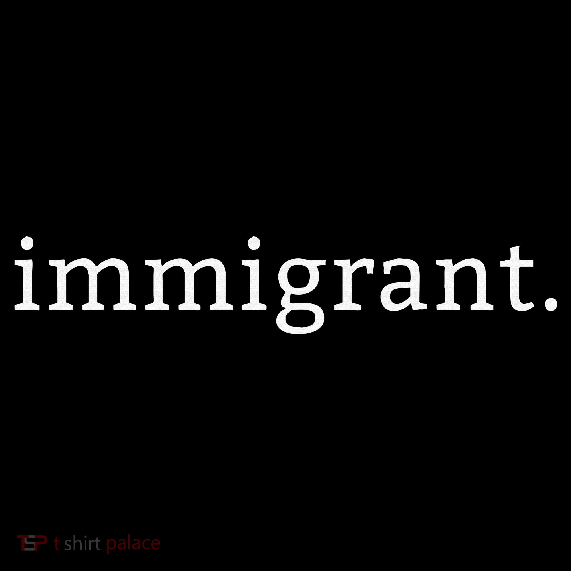Immigrant Simple Minimalist Antitrump Antiracism Women's Hoodie