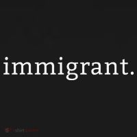 Immigrant Simple Minimalist Antitrump Antiracism Kids T-Shirt thumb 4