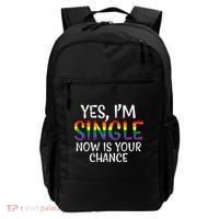 Im Single Now Is Your Chance Pride Month Lesbian Backpack thumb 0