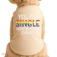 Im Single Now Is Your Chance Pride Month Lesbian Doggie Tank thumb 0