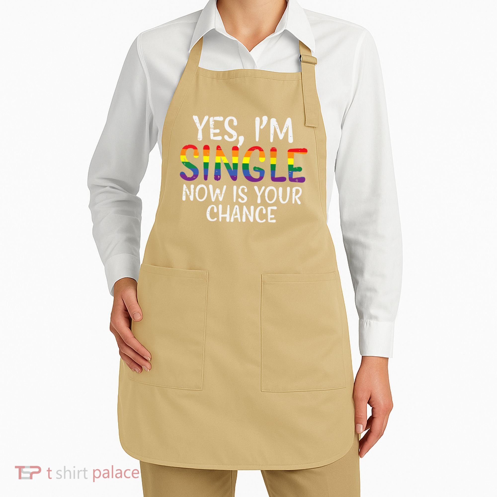 Im Single Now Is Your Chance Pride Month Lesbian Apron