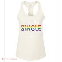 Im Single Now Is Your Chance Pride Month Lesbian Women's Tank Top thumb 0