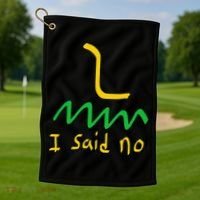 I Said No 1776 Conservative Libertarian Freedom Gadsden Flag Golf Towel thumb 1