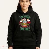 IM So Nice Santa Came Twice Ugly Christmas Hoodie thumb 5