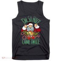 IM So Nice Santa Came Twice Ugly Christmas Tank Top thumb 0