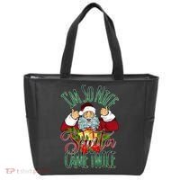 IM So Nice Santa Came Twice Ugly Christmas Tote Bag thumb 0