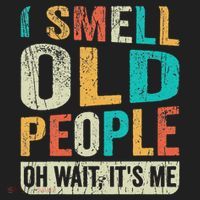 I Smell Old People It's Me Funny Senior Birthday Gag Gift Hat thumb 2