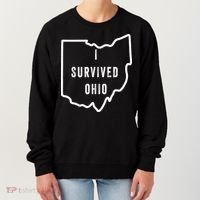 I Survived Ohio Meme Retro Shirt Funny I Survived Ohio Women's Sweatshirt thumb 0