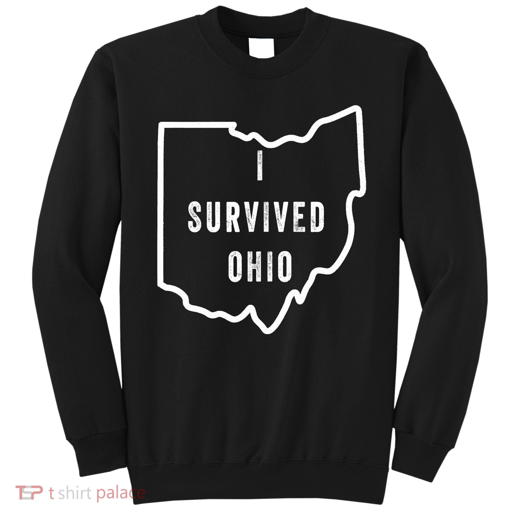 I Survived Ohio Meme Retro Shirt Funny I Survived Ohio Sweatshirt