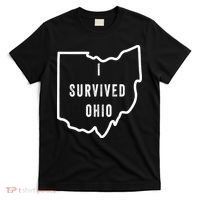 I Survived Ohio Meme Retro Shirt Funny I Survived Ohio T-Shirt thumb 0
