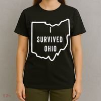 I Survived Ohio Meme Retro Shirt Funny I Survived Ohio T-Shirt thumb 4
