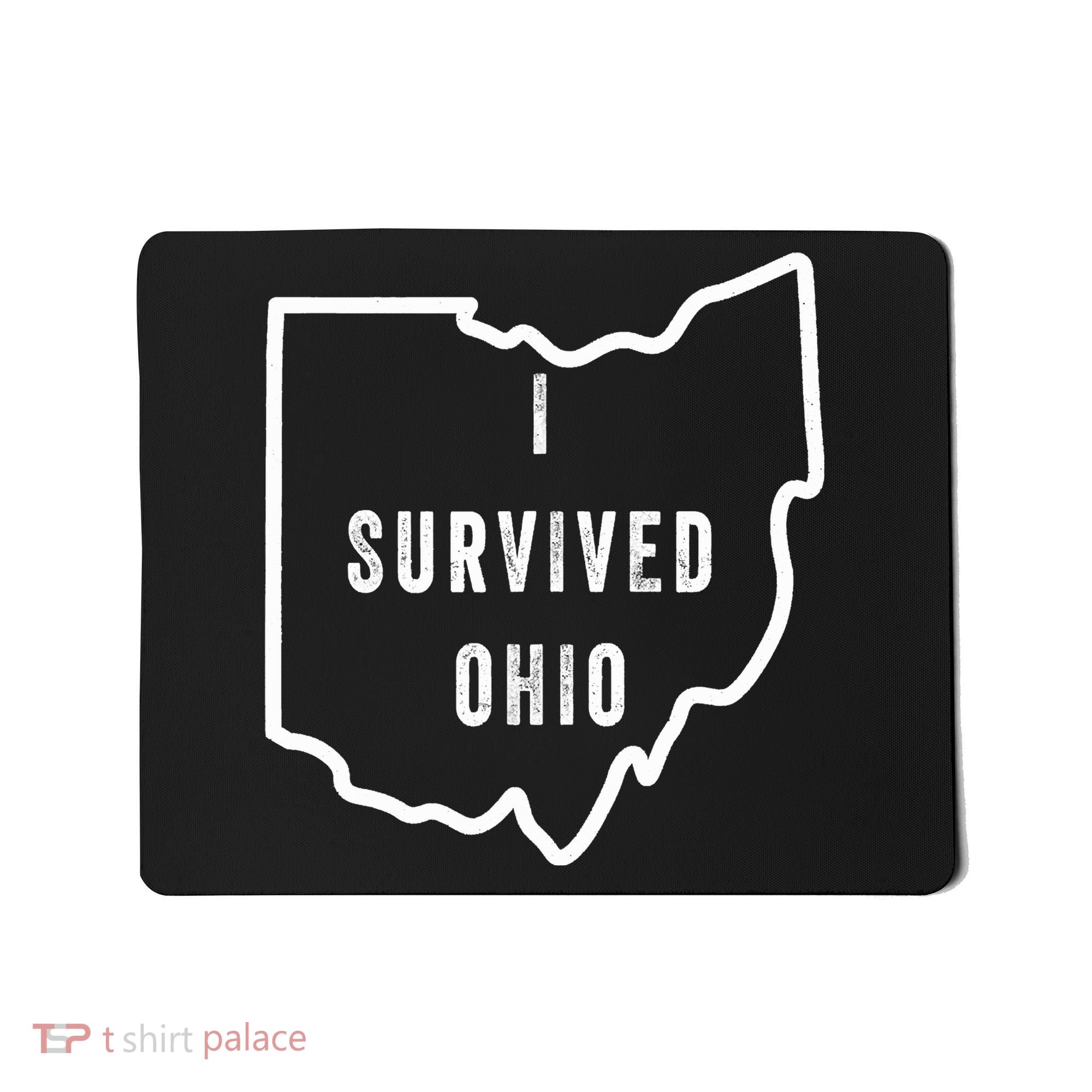 I Survived Ohio Meme Retro Shirt Funny I Survived Ohio Mousepad