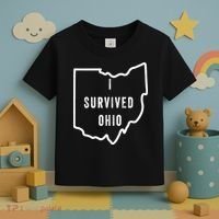 I Survived Ohio Meme Retro Shirt Funny I Survived Ohio Toddler T-Shirt thumb 3