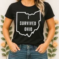 I Survived Ohio Meme Retro Shirt Funny I Survived Ohio Women's T-Shirt thumb 2