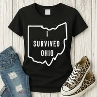 I Survived Ohio Meme Retro Shirt Funny I Survived Ohio Women's T-Shirt thumb 3