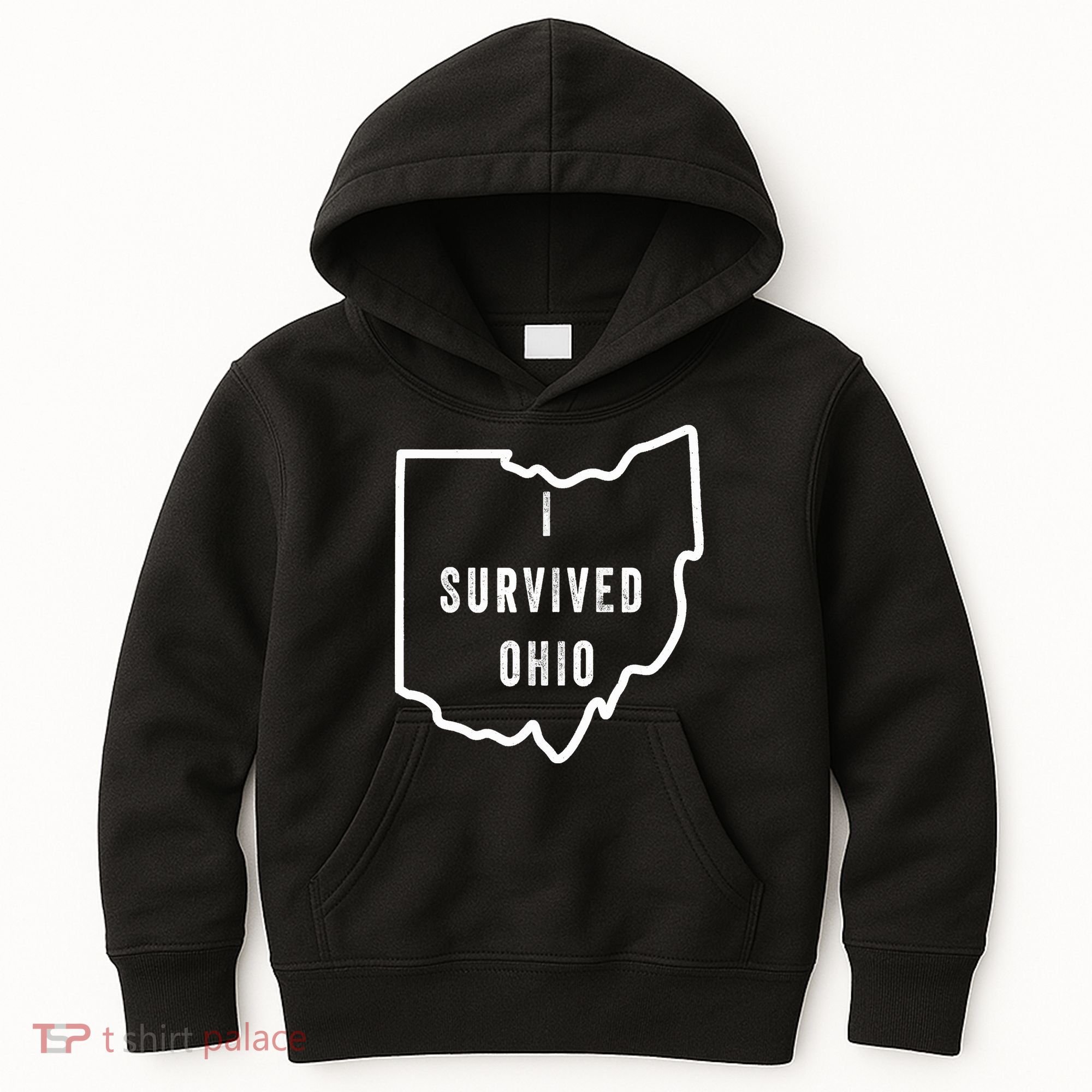 I Survived Ohio Meme Retro Shirt Funny I Survived Ohio Kids Hoodie