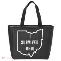 I Survived Ohio Meme Retro Shirt Funny I Survived Ohio Tote Bag thumb 0