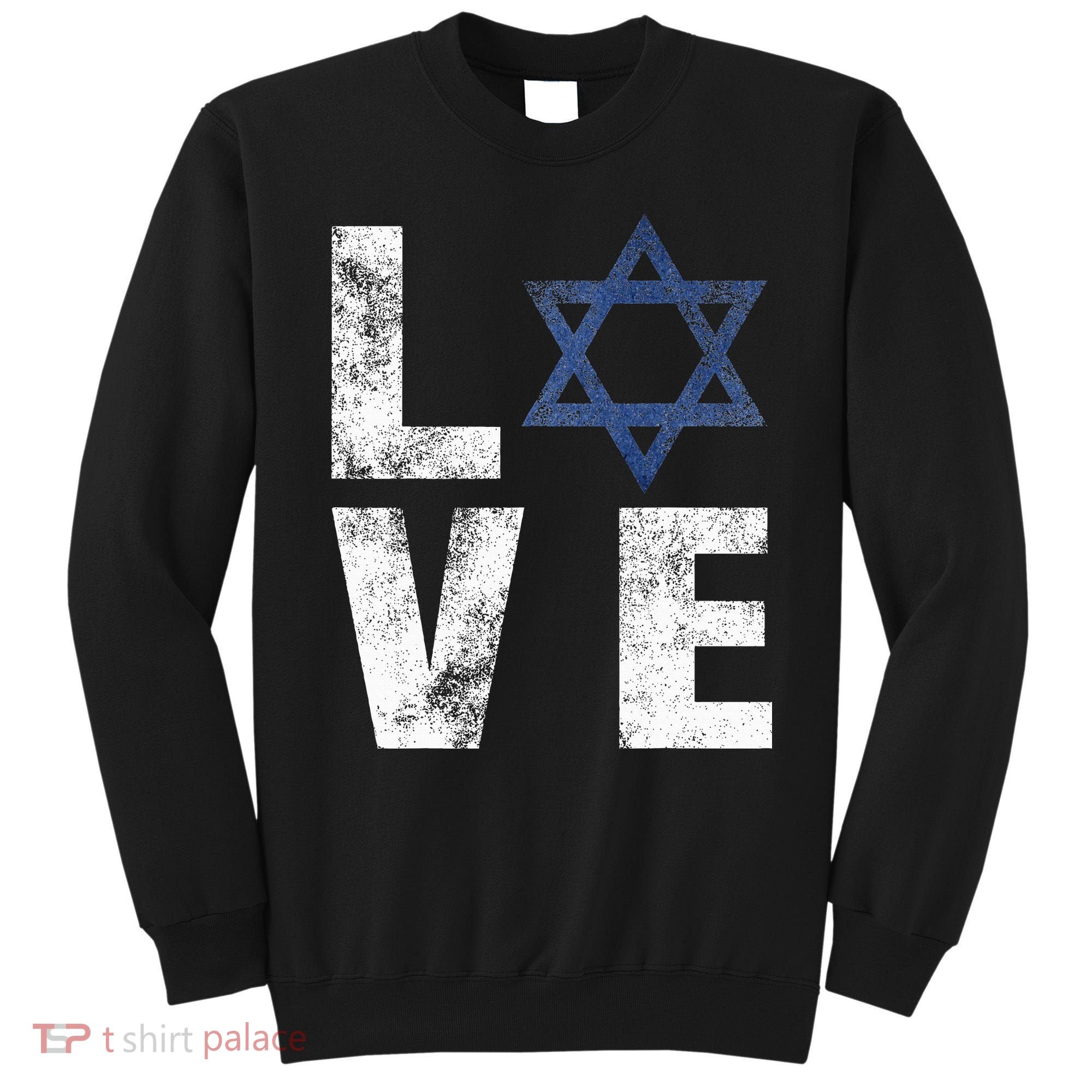 Israel Star of David Retro Jewish Gifts Sweatshirt