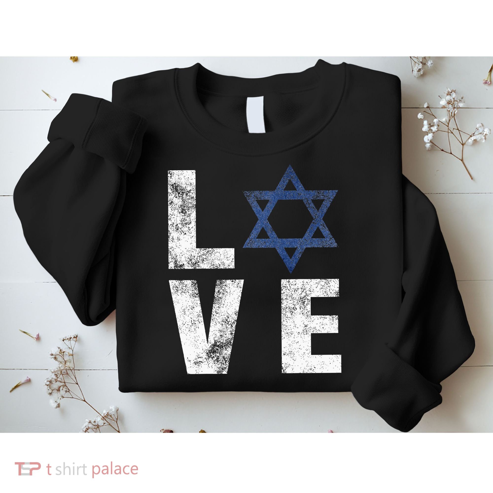 Israel Star of David Retro Jewish Gifts Sweatshirt