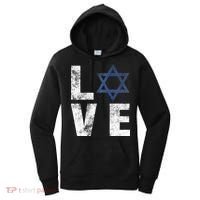 Israel Star of David Retro Jewish Gifts Women's Hoodie thumb 0