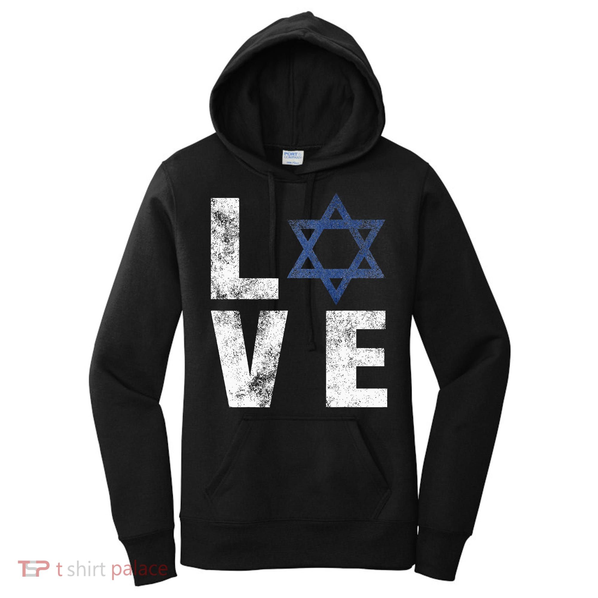 Israel Star of David Retro Jewish Gifts Women's Hoodie