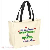 Its So Obvious Everybody In Brazil Loves Me New Tote Bag thumb 2