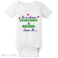 Its So Obvious Everybody In Brazil Loves Me New Baby Bodysuit thumb 0