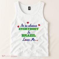 Its So Obvious Everybody In Brazil Loves Me New Tank Top thumb 2