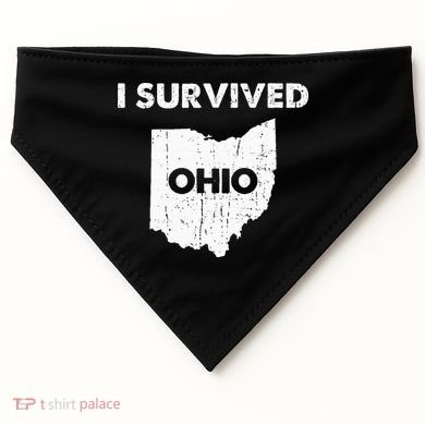 I Survived Ohio USA-Made Doggie Bandana