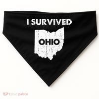 I Survived Ohio USA-Made Doggie Bandana thumb 0
