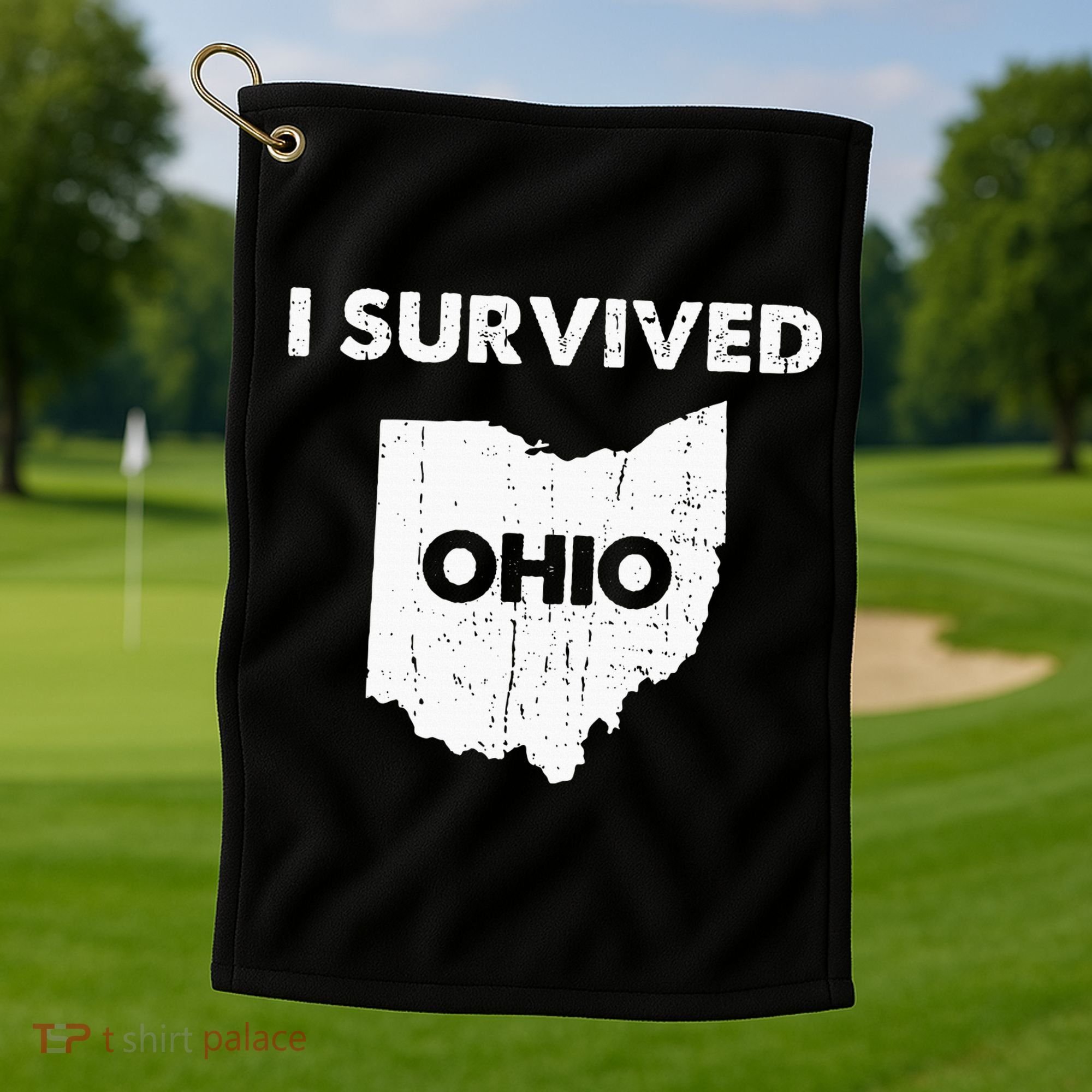 I Survived Ohio Golf Towel